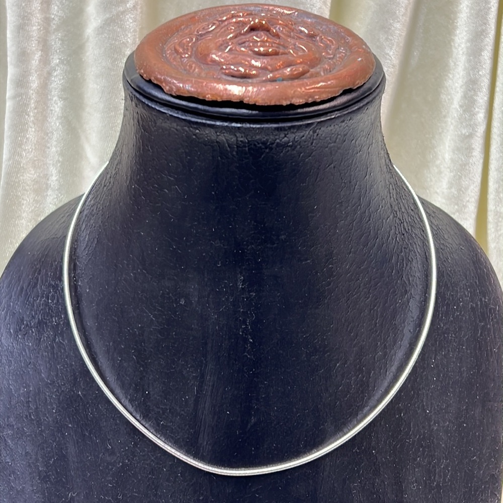 Omega silver round 18 inch signed .925. Vintage - Picture 2 of 6